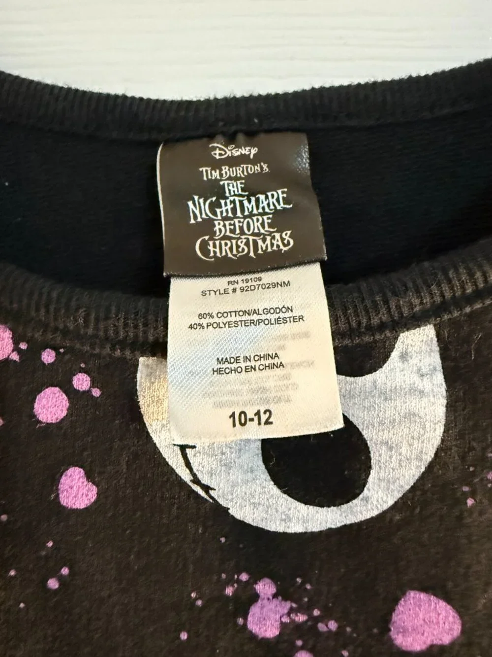 🖤 Disney Nightmare Before Christmas Jack Skellington Dress Girls 10-12